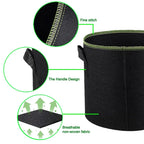 Fabric Plant Pots Grow Bags 3/5/7/10 Gallon Gardening Vegetable Tomato Strawberry Growing Planter Garden Potato Planting Pots