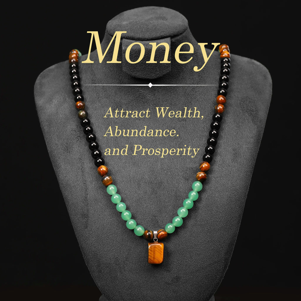 Money Bracelet with Black Onyx and Tiger'S Eye - Luck Bracelet - Attract Wealth, Abundance and Prosperity