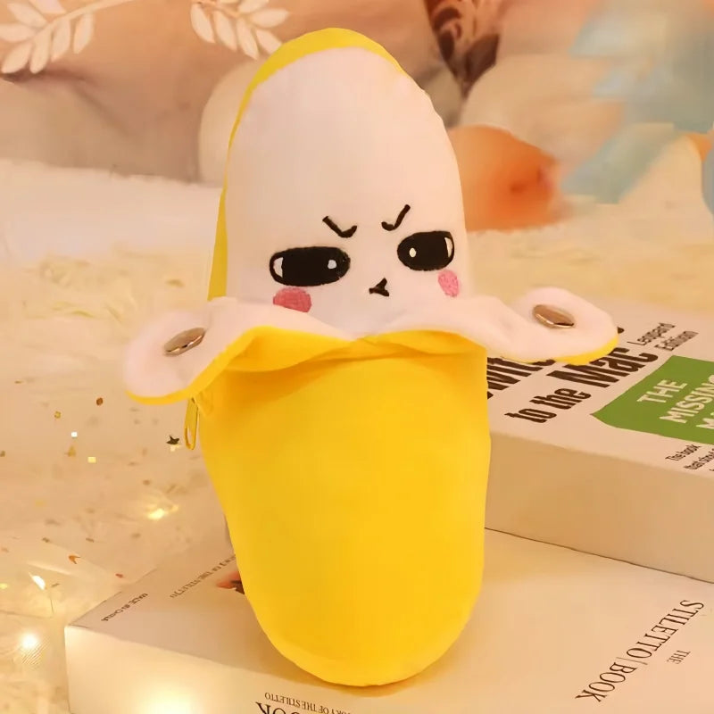Banana Baby Beat Sensing Creative Fruit Novelty Parent-Child Musical Interactive Piano Toy Plush Doll Christmas Gift