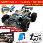 Remote Control Car off Road 4X4 RC Car High Speed Buggy Truck Super Brushless 50 or 80KM/H Fast Drift Racing Toy Gift