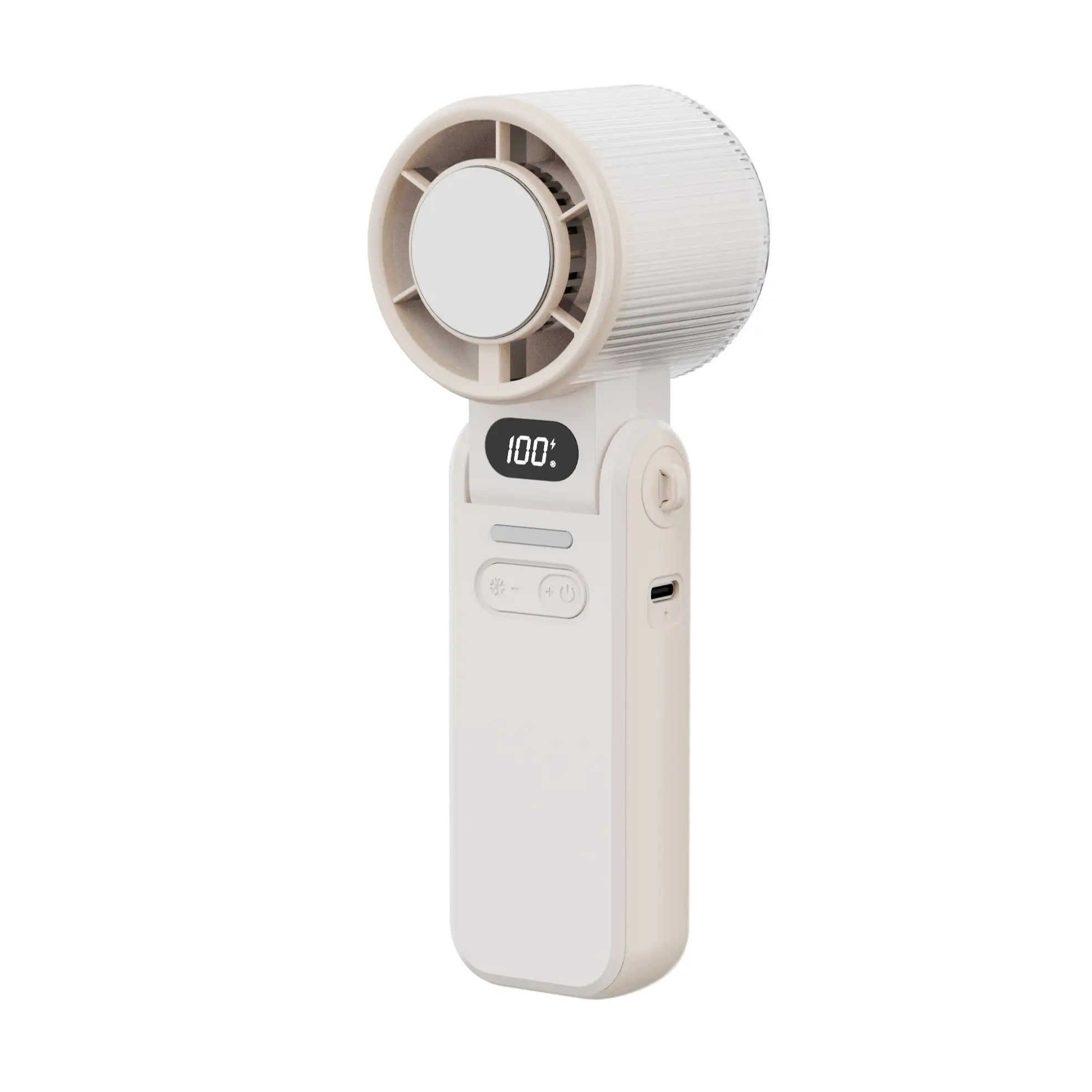 DIGIX 3In1 Portable Refrigeration Handheld Turbo Fan with 199 Speed Settings, 25,000 RPM, 15-Hour Cooling, Digital Display, 120° Rotation, USB Charging, Mini Handheld Personal Fan. Suitable for Travel, Indoor Use