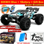 Remote Control Car off Road 4X4 RC Car High Speed Buggy Truck Super Brushless 50 or 80KM/H Fast Drift Racing Toy Gift