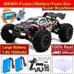 Remote Control Car off Road 4X4 RC Car High Speed Buggy Truck Super Brushless 50 or 80KM/H Fast Drift Racing Toy Gift