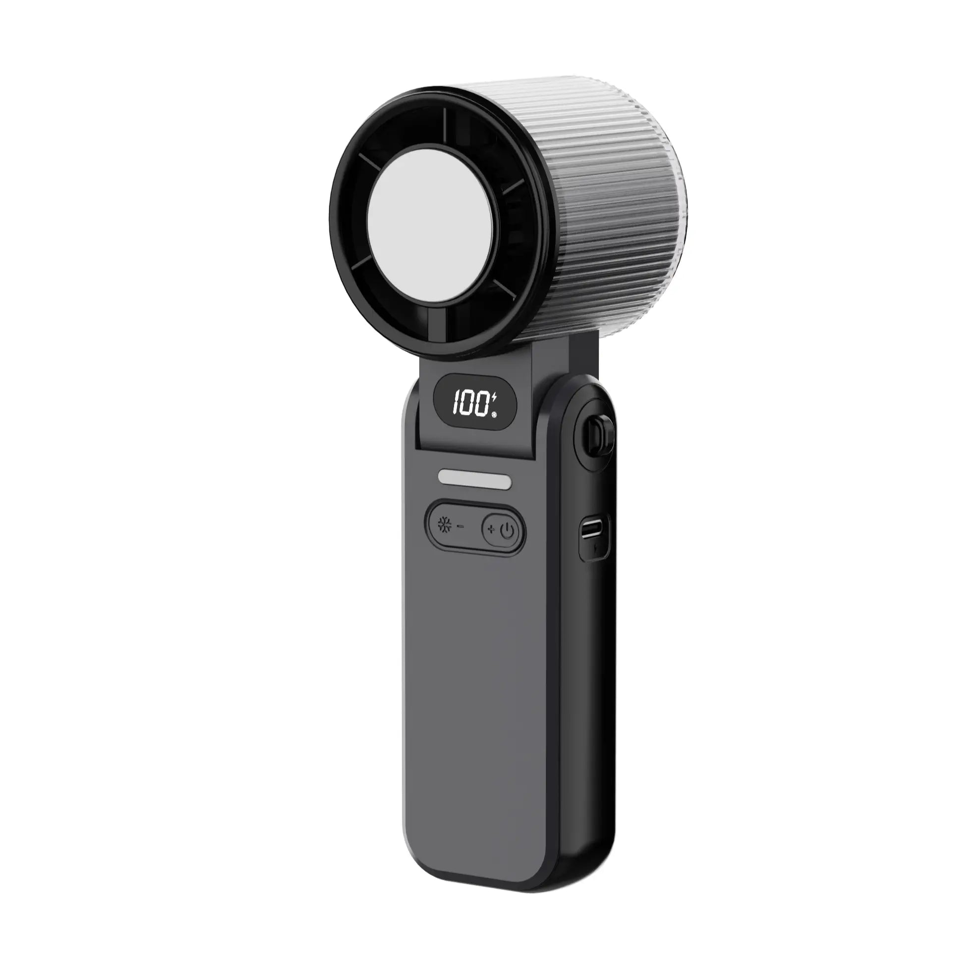 DIGIX 3In1 Portable Refrigeration Handheld Turbo Fan with 199 Speed Settings, 25,000 RPM, 15-Hour Cooling, Digital Display, 120° Rotation, USB Charging, Mini Handheld Personal Fan. Suitable for Travel, Indoor Use