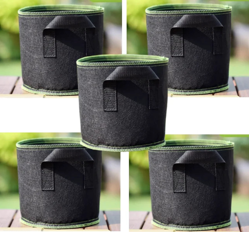 Fabric Plant Pots Grow Bags 3/5/7/10 Gallon Gardening Vegetable Tomato Strawberry Growing Planter Garden Potato Planting Pots